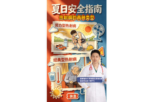 北京发布高温黄色预警了，一条视频告诉你热射病两种类型的不同特点